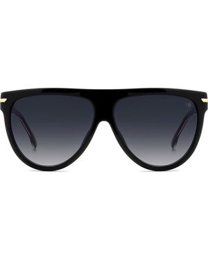 Victoria Beckham 60Mm Flat Top Square Sunglasses - Black