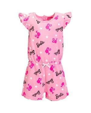Barbie Sleeveless Skater Romper - Pink