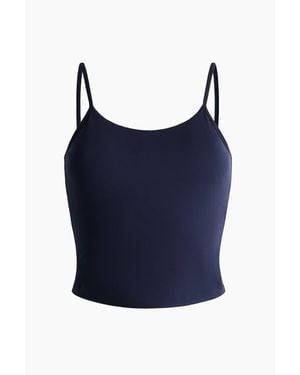 H&M Shelf-Bra Sports Tank Top With Softmove - Blue