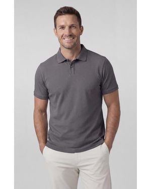 Jack Archer Clubhouse Pique Polo - Gray