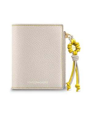 Maison De Sabre Bloom Edition Small Leather Bifold Wallet - White