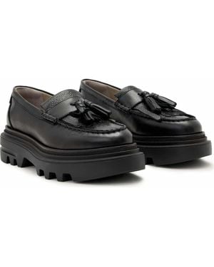 AllSaints Beth Tassel Loafer - Black
