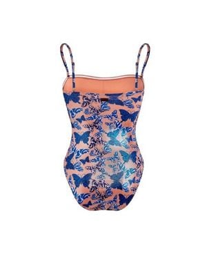 Vilebrequin Bustier One-Piece Swimsuit Disco Butterflly - Blue