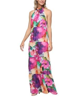 sl fashions floral print tiered dress S.L. Fashions 9271936 main image 1
