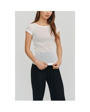 Kathryn Mccarron Ella Mesh Tee - Blue