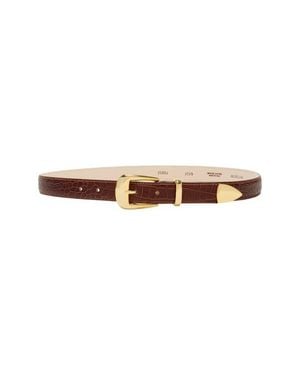 AUREUM No. 16 Crocodile Texture Leather Belt - Multicolor