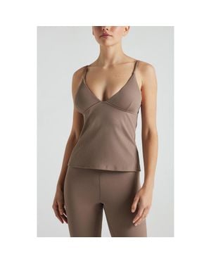 Losano Renew Rib Tank - Brown