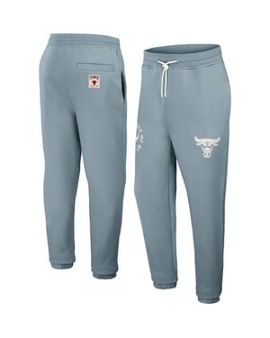 Staple Nba X Chicago Bulls Plush Sweatpants - Blue