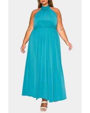 L I V D Cassia Maxi Dress - Blue