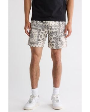 PacSun Aaron Print Mesh Shorts - Black
