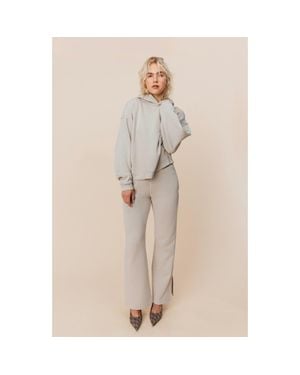 Ocio Organic Cotton Teddy Flare Pant - Natural