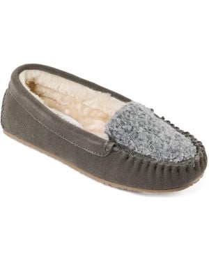 Minnetonka Cosi Faux Shearling Slipper - Gray