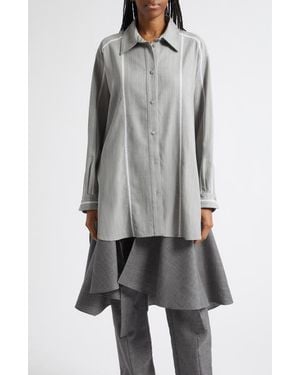 DIOTIMA Bridgetown Virgin Wool Blend Shirt - Gray