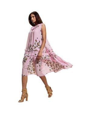 Cynthia Rowley Amalfi Sleeveless Midi Dress - Pink