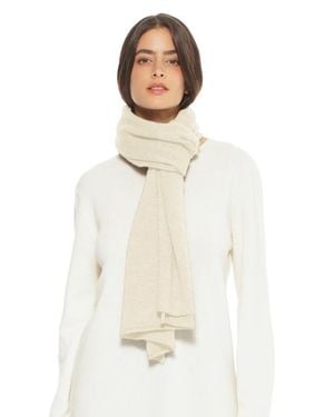 Monticelli Cashmere Pure Cashmere Cloud-Soft Scarf - White