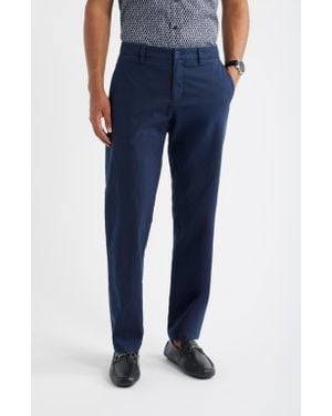 Nordstrom Straight Stretch Cotton Chinos - Blue