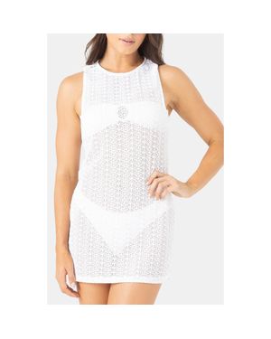 Roxy Open Stich Cover-Up Minidress - White