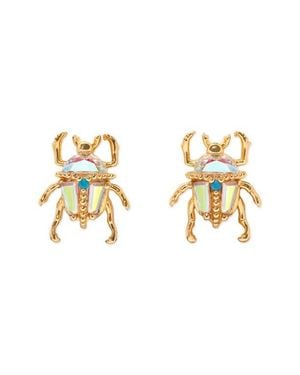 Girls Crew Beetle Stud Earrings - Metallic