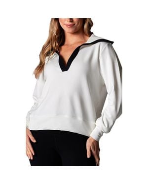 Tavi Cozy Collared Sweatshirt - Gray