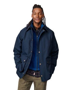 aubi Derwent Long Sleeve Collared Barn Jacket - Blue
