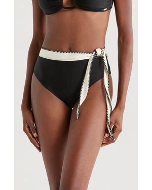 BOAMAR Sophie Tie Waist Bikini Bottoms - Brown