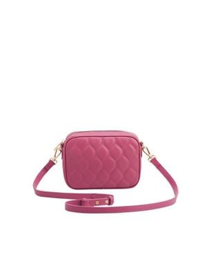 Fable England Alice Quilted Camera Purse - Purple