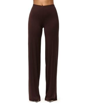 Naked Wardrobe Wide Leg Pants - Brown