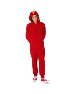 Opposuits Kids' Sesame Street Elmo Jumpsuit - Red
