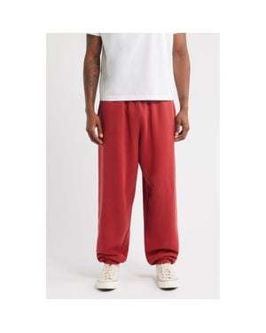 Elwood Bubble Cotton Blend Sweatpants - Red