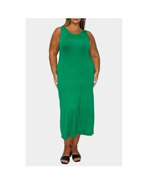 L I V D Mellie Sleeveless Jersey Maxi Dress - Green