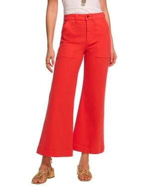 Ramy Brook Clifford Crop Flare Leg Pants - Red