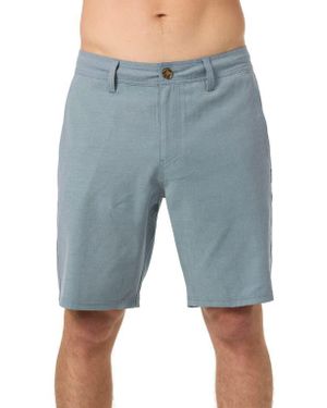 O'neill Sportswear Reserve Light Check Water Repellent Bermuda Shorts - Blue