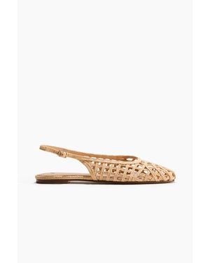 H&M Braided-Look Slingbacks - White