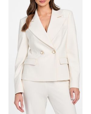 Marciano Lia Double Breasted Blazer - White