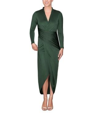 Rachel Roy Bret Wrap Front Midi Dress - Green