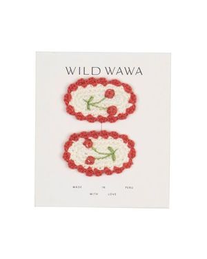 Wild Wawa Crochet Clip Set - White
