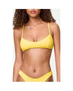 LSPACE Whimsy Bikini Top - Orange