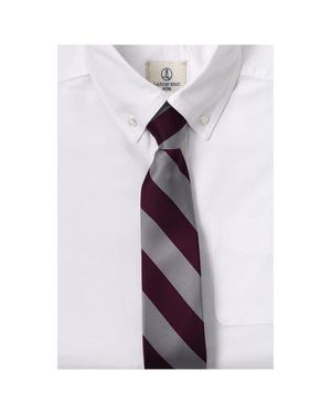 Lands' End School Uniform Stripe To Be Tied Tie - Purple