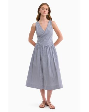 Rebecca Taylor Joselene Poplin Wrap Dress - Purple