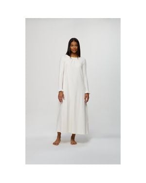 By Tess Collection Ana Ribbed Dress - White