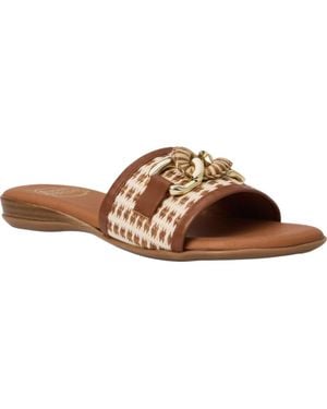 Andre Assous Nalia Wedge Slide Sandal - Metallic