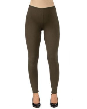 24seven Comfort Apparel Maternity Stretch Ankle Length Leggings - Green