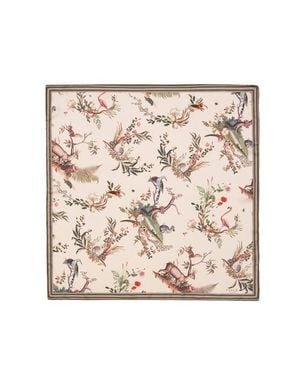 Fable England Toile De Jouy Square Scarf - Natural