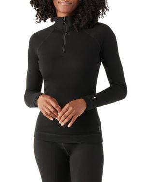 Smartwool Classic Thermal Merino Base Layer Quarter Zip - Black