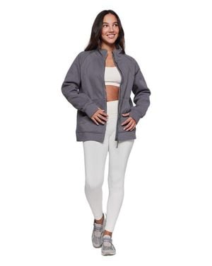 Rebody Active Effortless Fleece Oversized Jacket - Gray