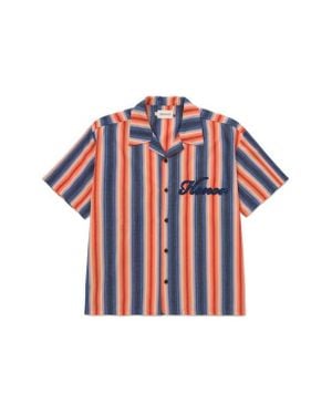 Honor The Gift Auto Shop Camp Shirt - Blue