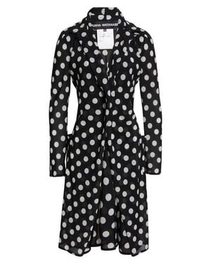 Junya Watanabe Polka Dot Georgette Cutaway Jacket - Black