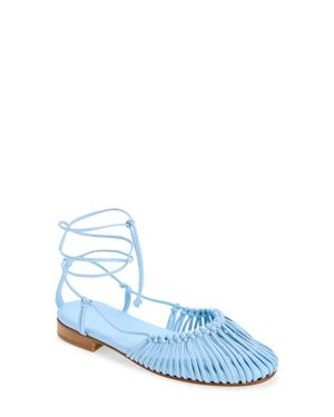 Hereu Knotted Round Toe Sandal - Blue
