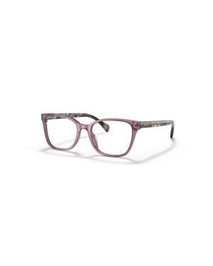 Ralph 53Mm Rectangle Optical Glasses - Metallic