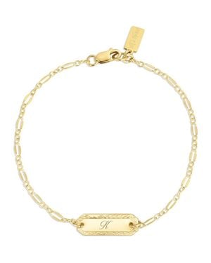SET & STONES Cora Initial Bracelet - Metallic